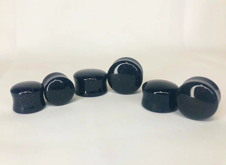 Blue Goldstone Plugs from Diablo Organics
