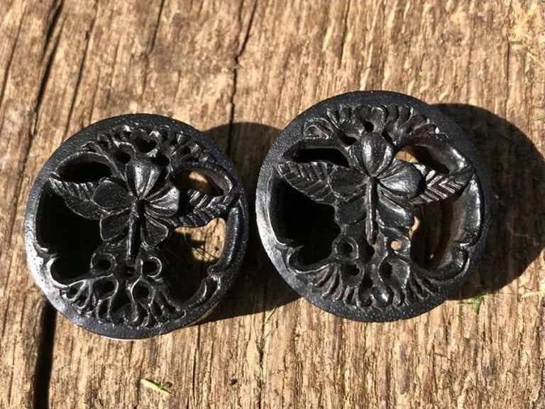 Hibiscus Carved plugs