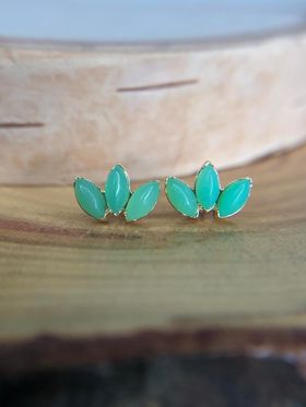 Chrysoprase triple marquise from Anatometal
