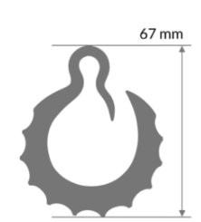 Ibex crescent hoops from Gorilla Glass