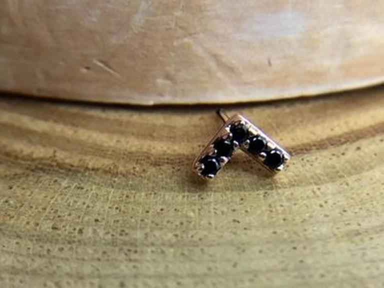 Chevron-black cz from Junipurr