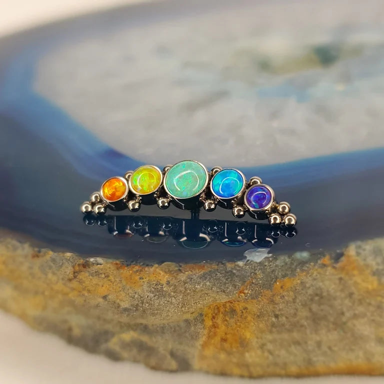 Opal rainbow cluster from Leroi