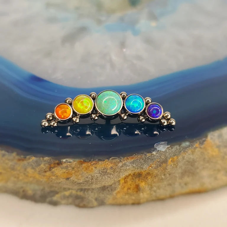 Opal rainbow cluster from Leroi