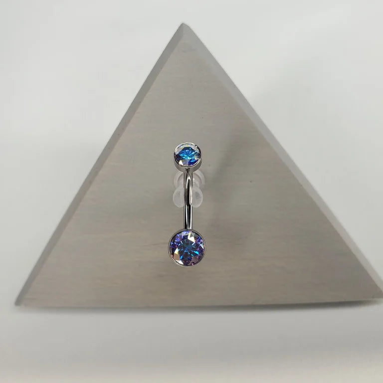 Aurora gem belly button jewelry
