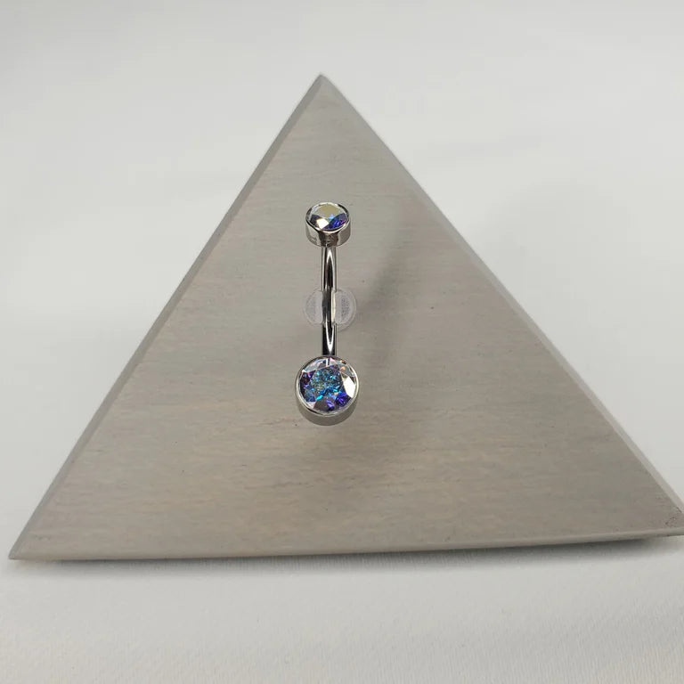 Aurora gem belly button jewelry