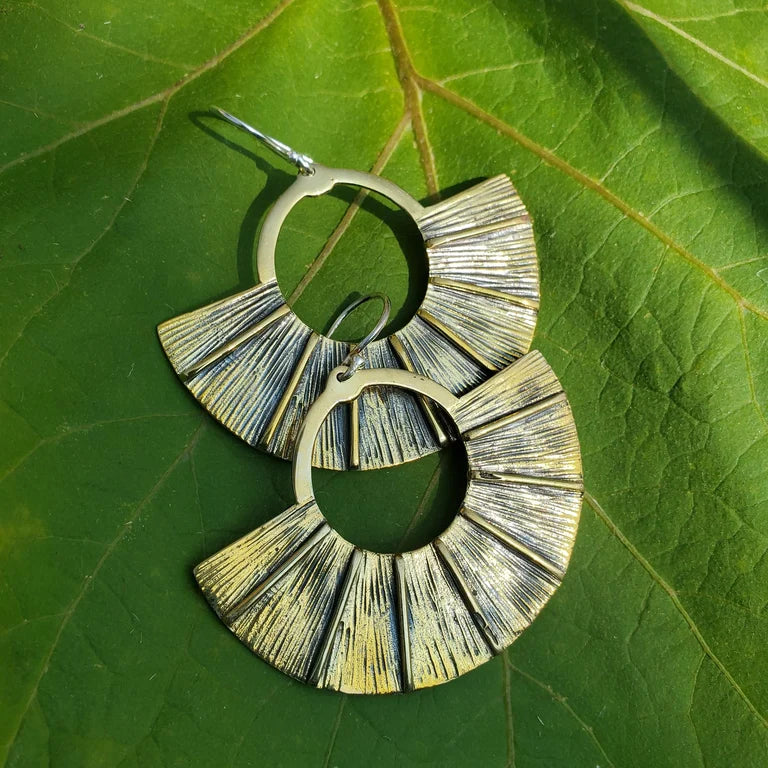 Fan earrings from Diablo Organics