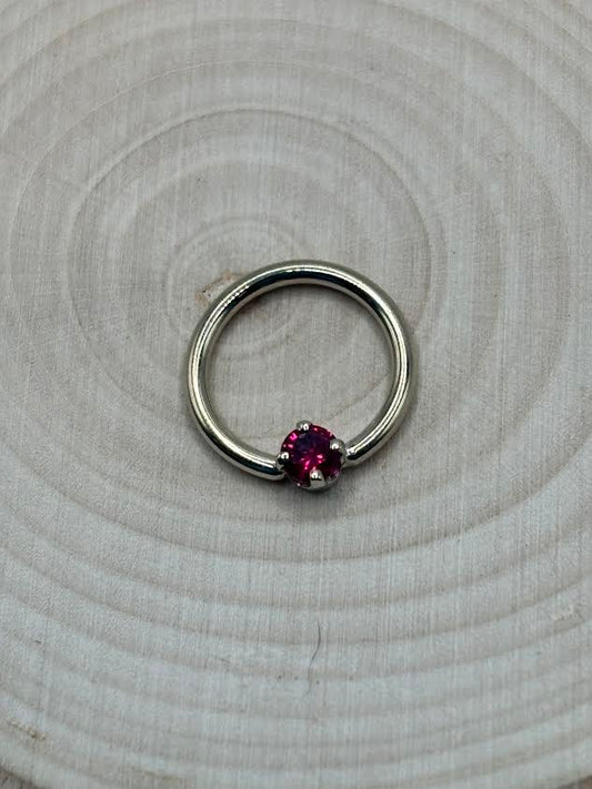 Fixed gem ring- Ruby- from Leroi