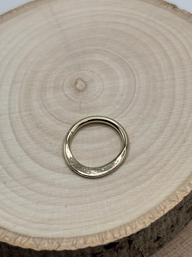 Smashed & Hammered Ring- Yellow Gold