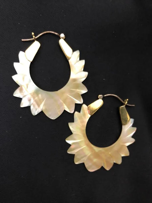 Mother of Pearl Earrings from Anelas Jade