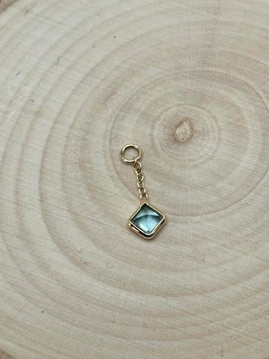 Blue Topaz Charm