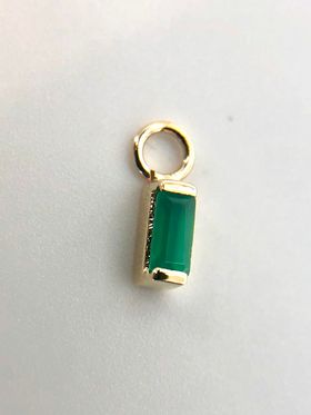 Green agate charm from norvoch