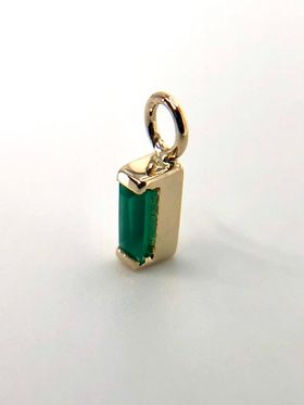 Green agate charm from norvoch