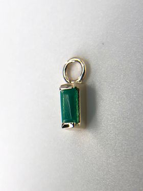 Green agate charm from norvoch