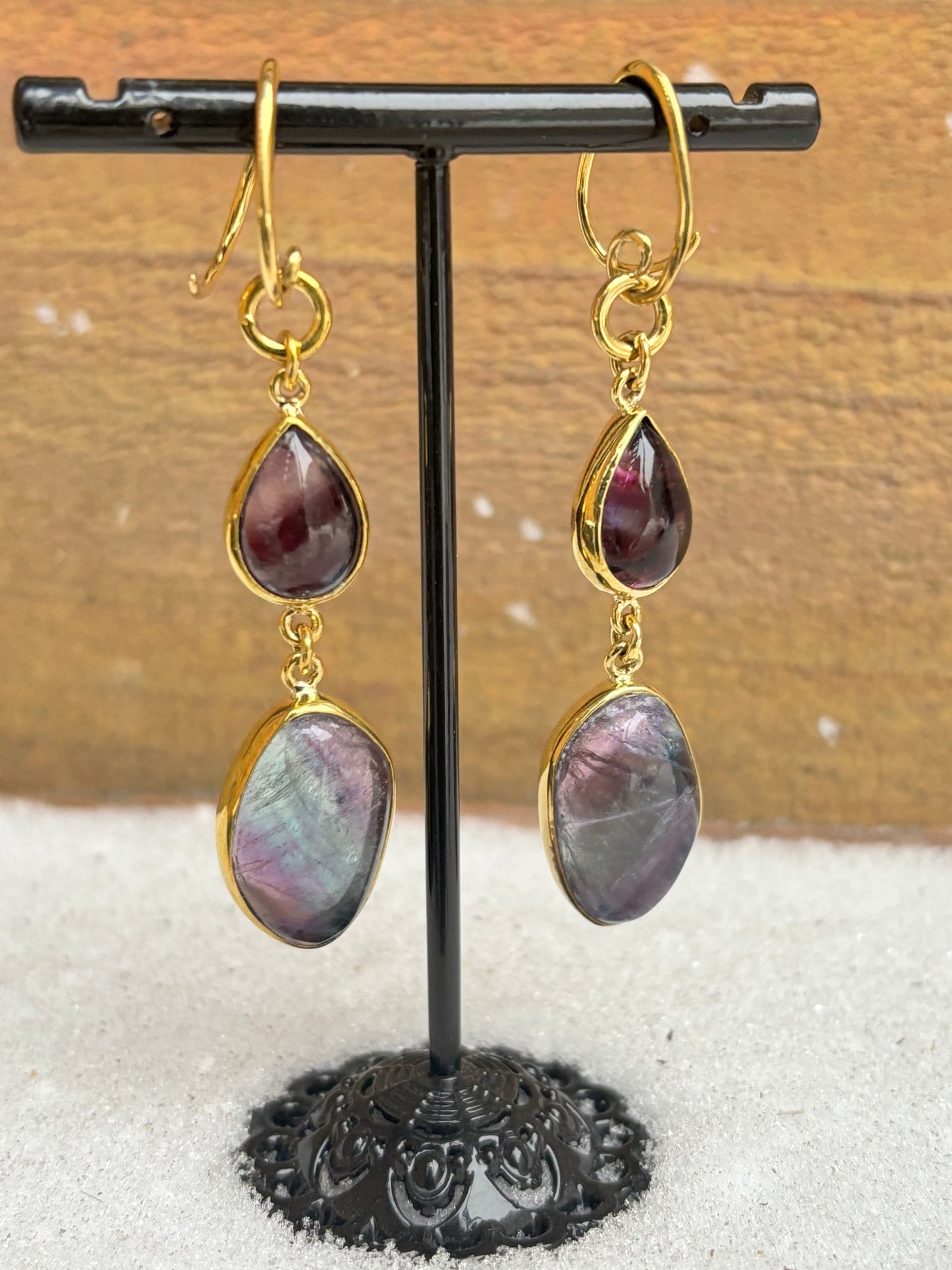 Fluorite Dangle earrings