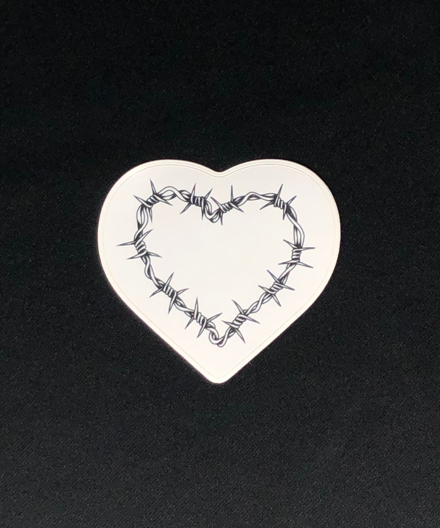 Barbed Wire Heart Sticker
