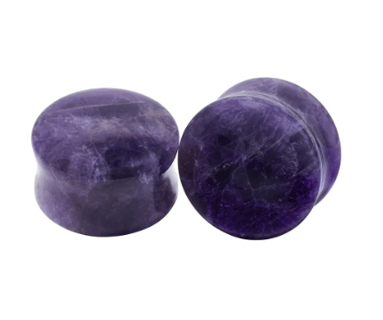 amethyst stone plugs 