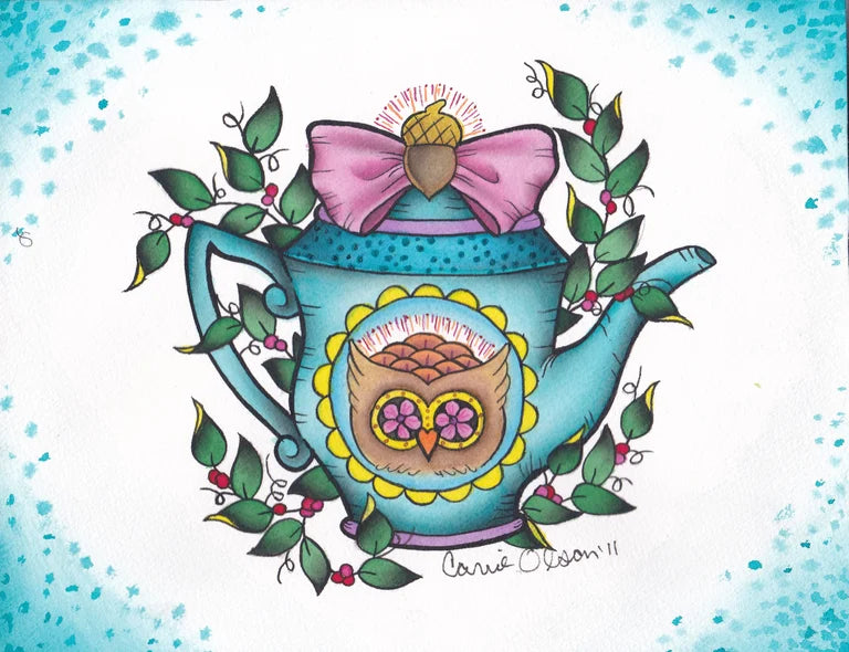 Little Blue Teapot by Carrie