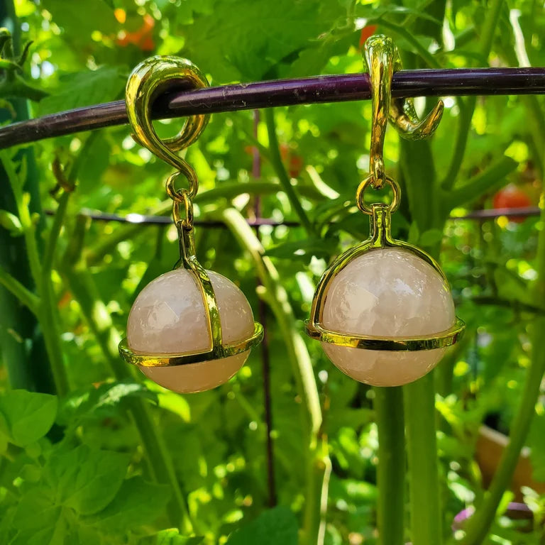 Rose Quartz globes from diablo organics